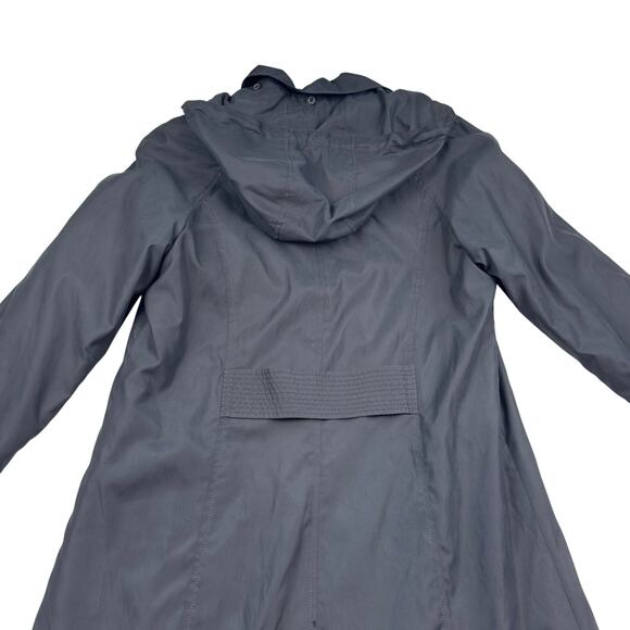 London Fog Black Classic Timeless Rain Lightweight Trench Coat Women's Size 6P - Picture 3 of 9